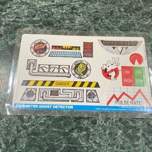 Vintage 1989 Ghostbusters Hardees Stickers Decals